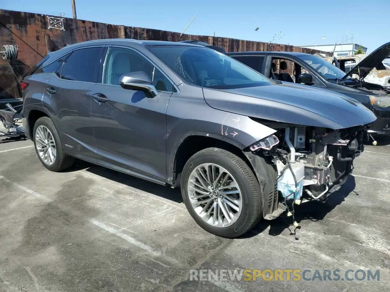 4 Фотография поврежденного автомобиля 2T2JGMDA1LC047215 LEXUS RX450 2020