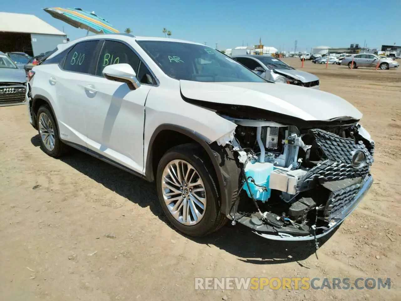 1 Фотография поврежденного автомобиля 2T2JGMDA3LC050553 LEXUS RX450 2020