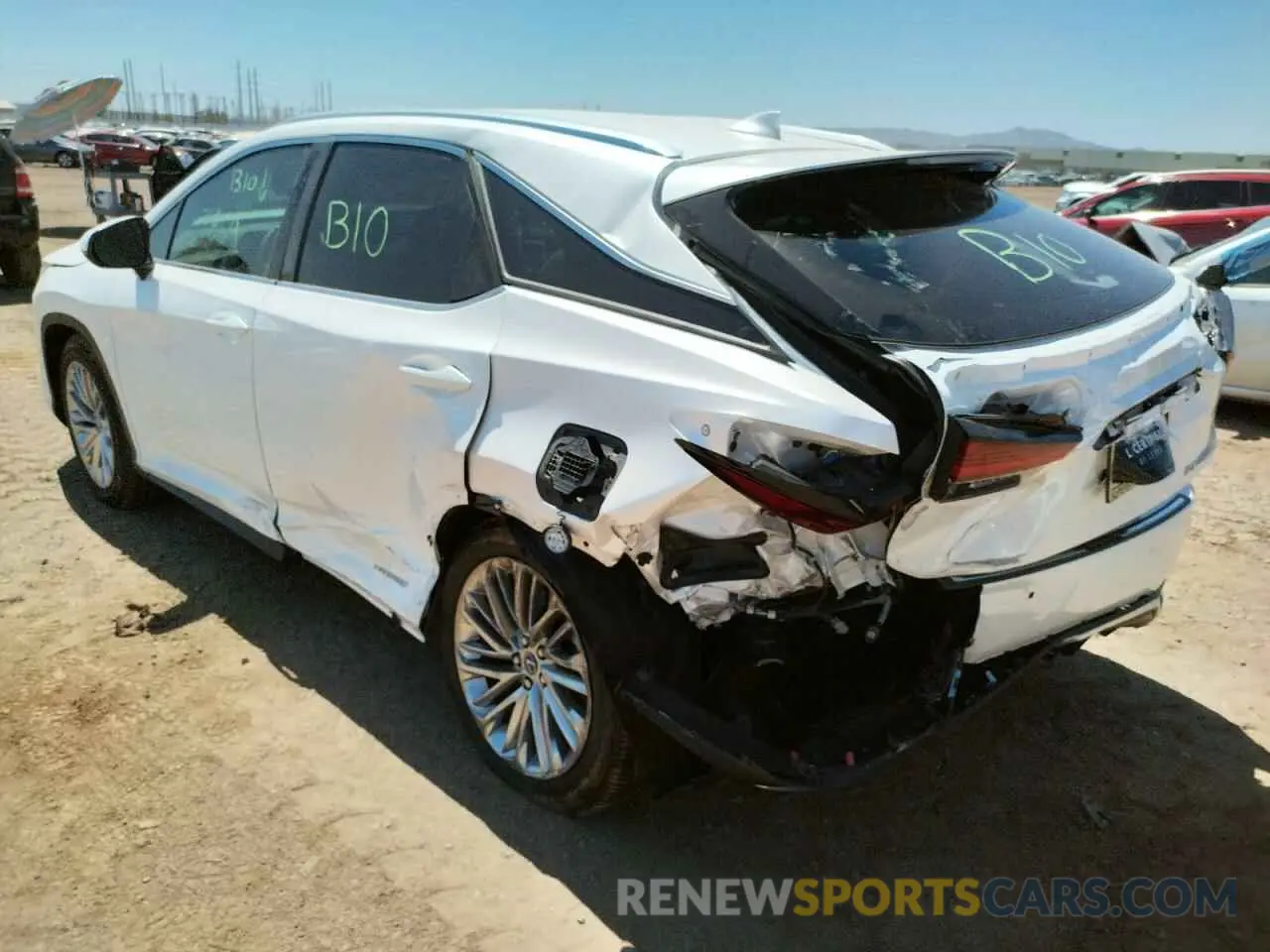 3 Фотография поврежденного автомобиля 2T2JGMDA3LC050553 LEXUS RX450 2020