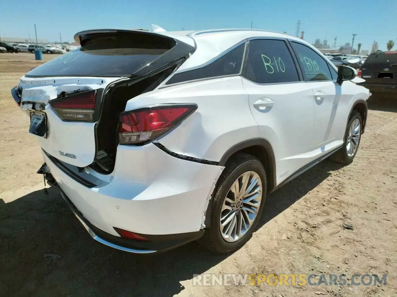 4 Фотография поврежденного автомобиля 2T2JGMDA3LC050553 LEXUS RX450 2020