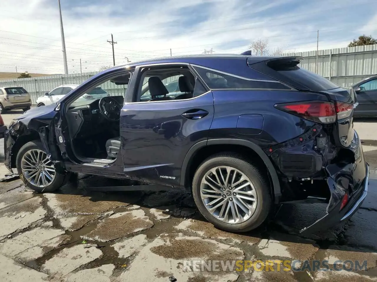 2 Фотография поврежденного автомобиля 2T2JGMDA4LC047144 LEXUS RX450 2020
