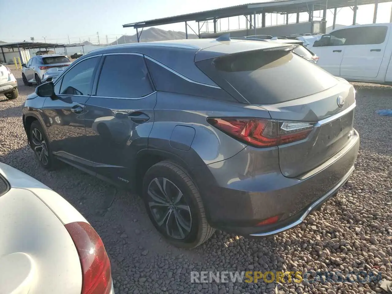 2 Фотография поврежденного автомобиля 2T2HGMDA5MC067791 LEXUS RX450 2021