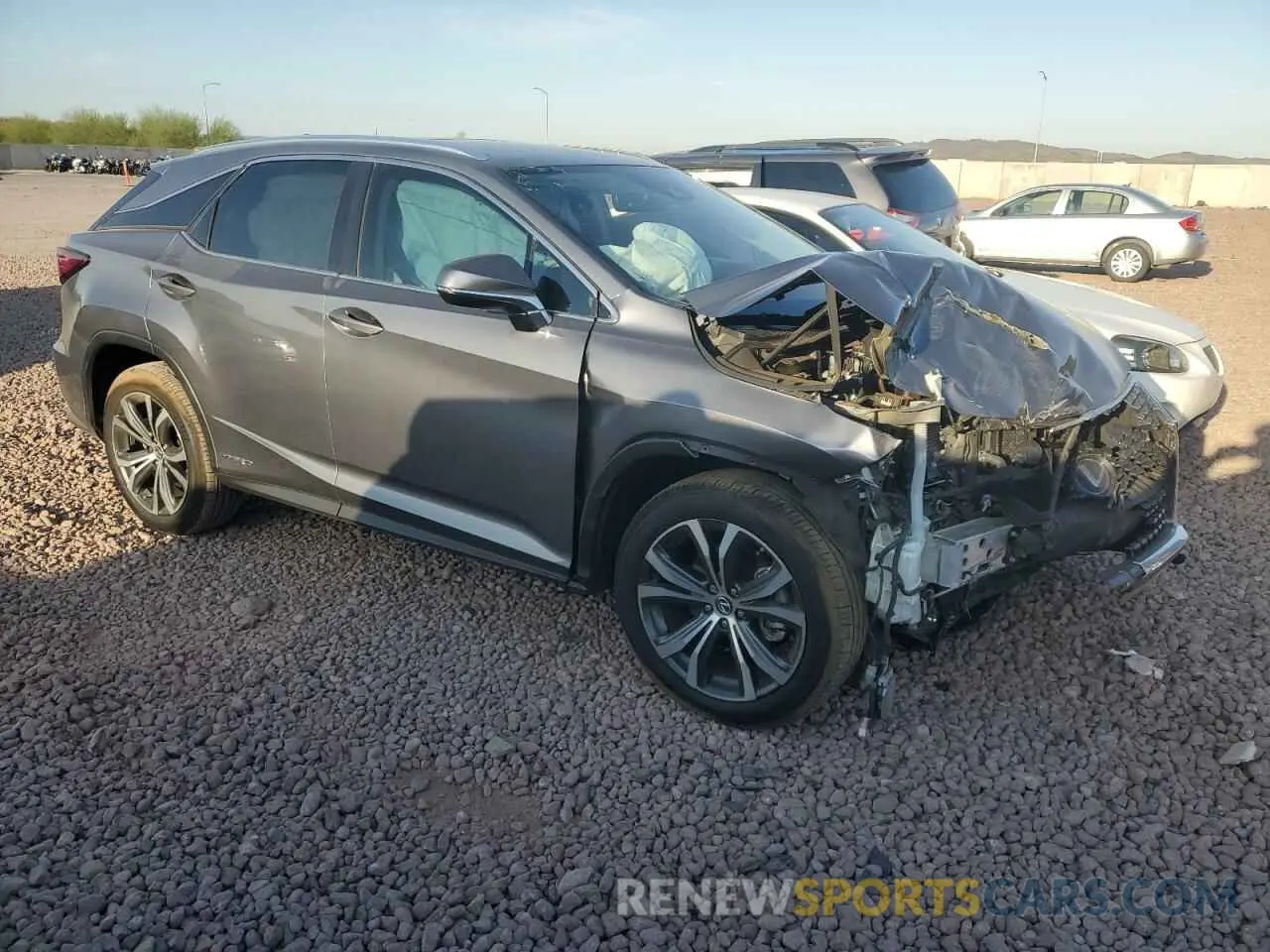 4 Фотография поврежденного автомобиля 2T2HGMDA5MC067791 LEXUS RX450 2021