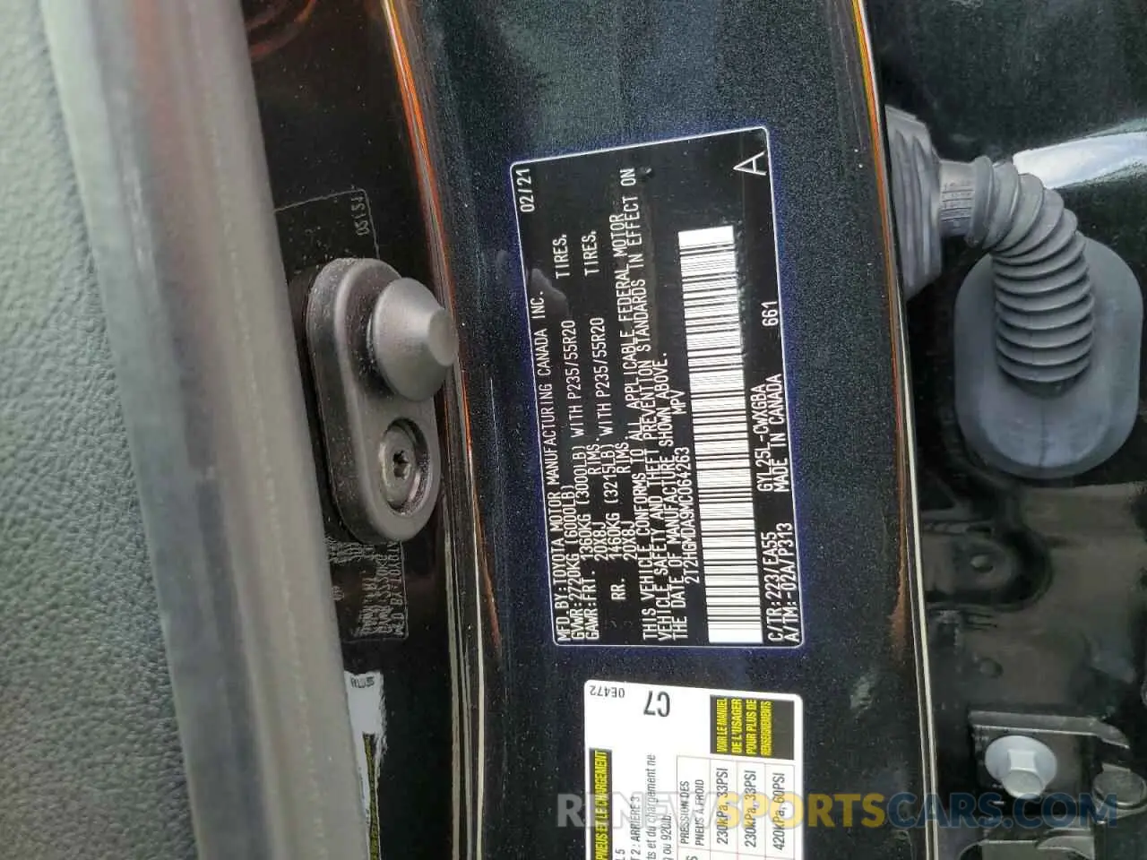 13 Фотография поврежденного автомобиля 2T2HGMDA9MC064263 LEXUS RX450 2021