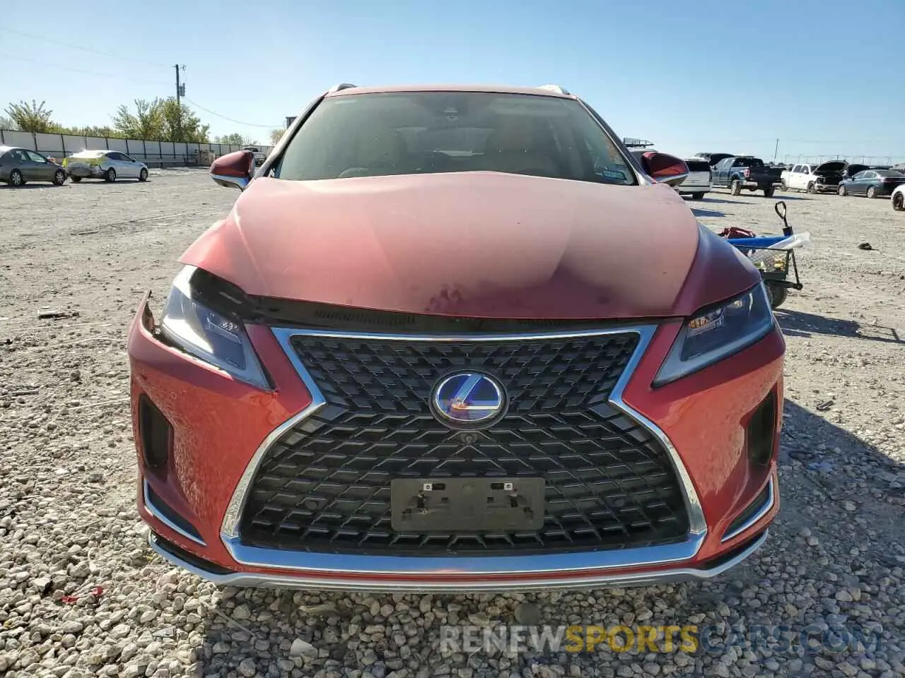 5 Фотография поврежденного автомобиля JTJHGKFA1M2021389 LEXUS RX450 2021