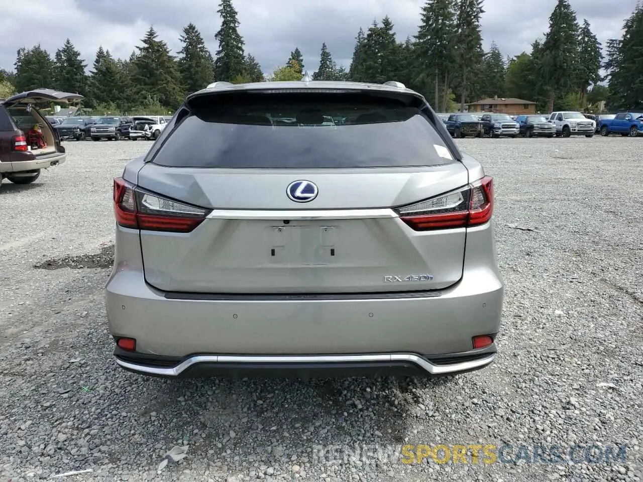 6 Photograph of a damaged car 2T2HGMDA2NC081228 LEXUS RX450 2022