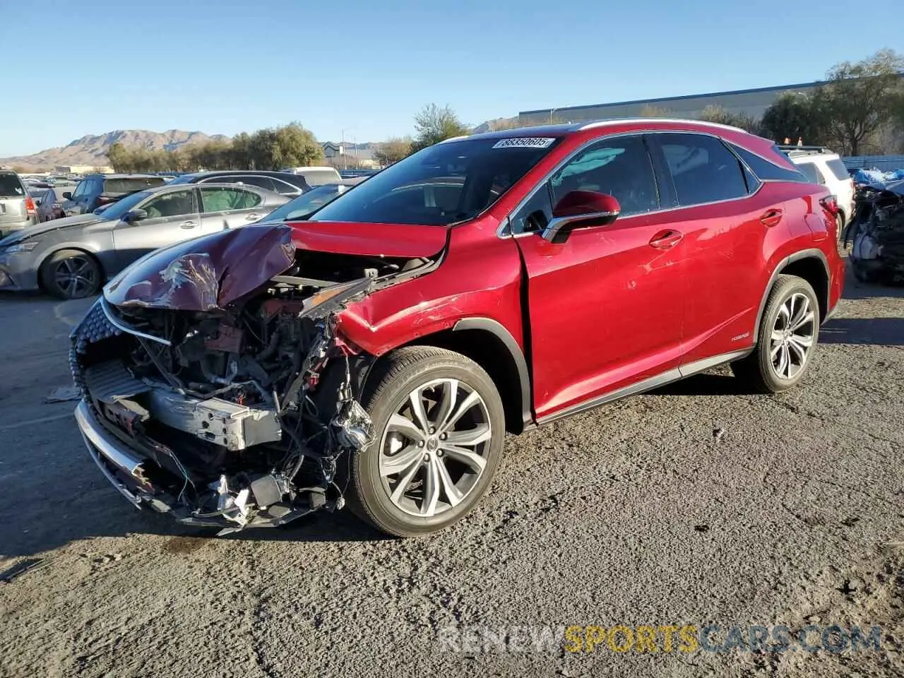 1 Photograph of a damaged car 2T2HGMDA2NC083593 LEXUS RX450 2022