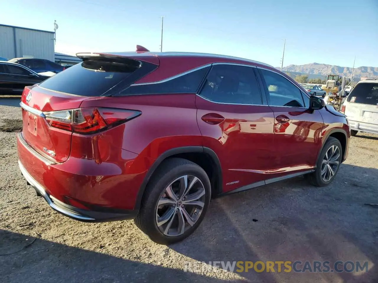 3 Photograph of a damaged car 2T2HGMDA2NC083593 LEXUS RX450 2022