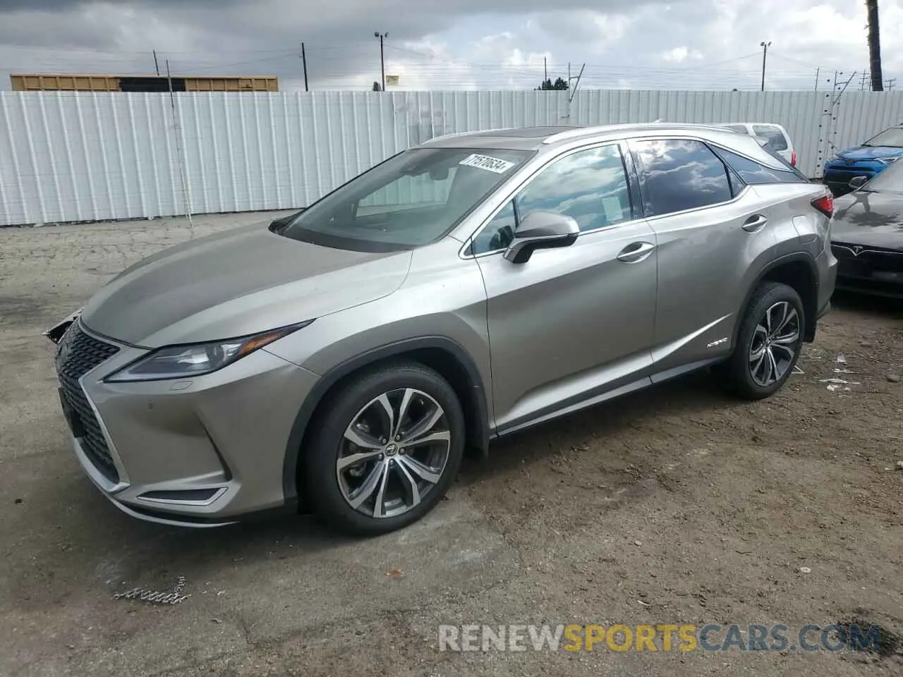 1 Photograph of a damaged car 2T2HGMDA9NC093229 LEXUS RX450 2022