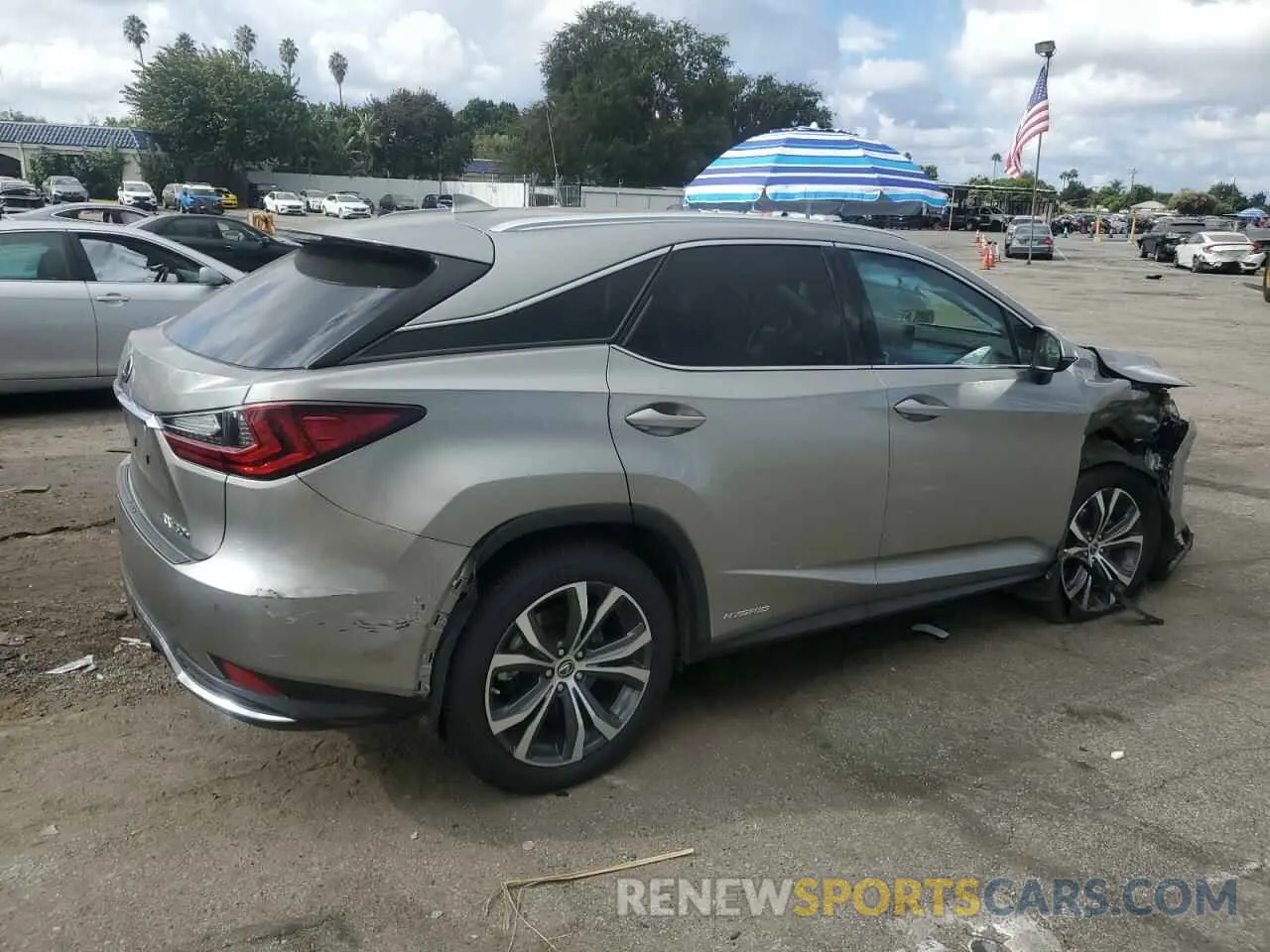 3 Photograph of a damaged car 2T2HGMDA9NC093229 LEXUS RX450 2022