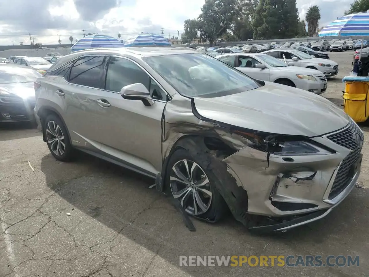4 Photograph of a damaged car 2T2HGMDA9NC093229 LEXUS RX450 2022