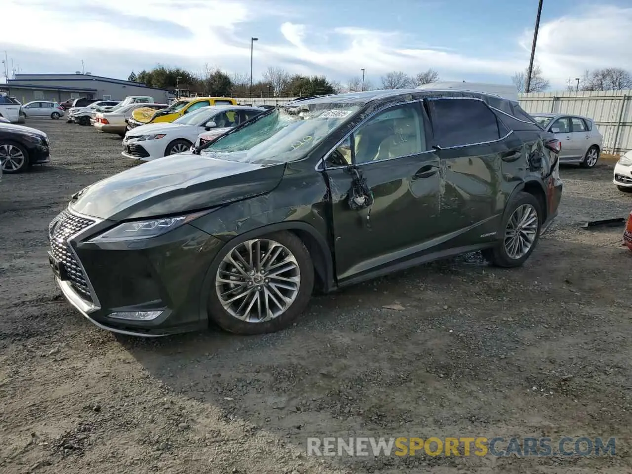 1 Photograph of a damaged car 2T2JGMDA2NC077634 LEXUS RX450 2022