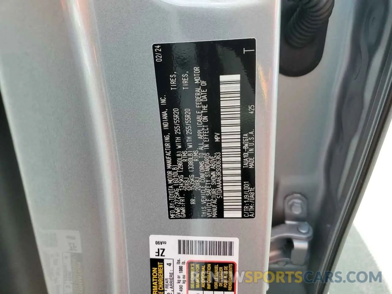 16 Фотография поврежденного автомобиля 5TDAAAA63RS006363 LEXUS TX 350 BAS 2024