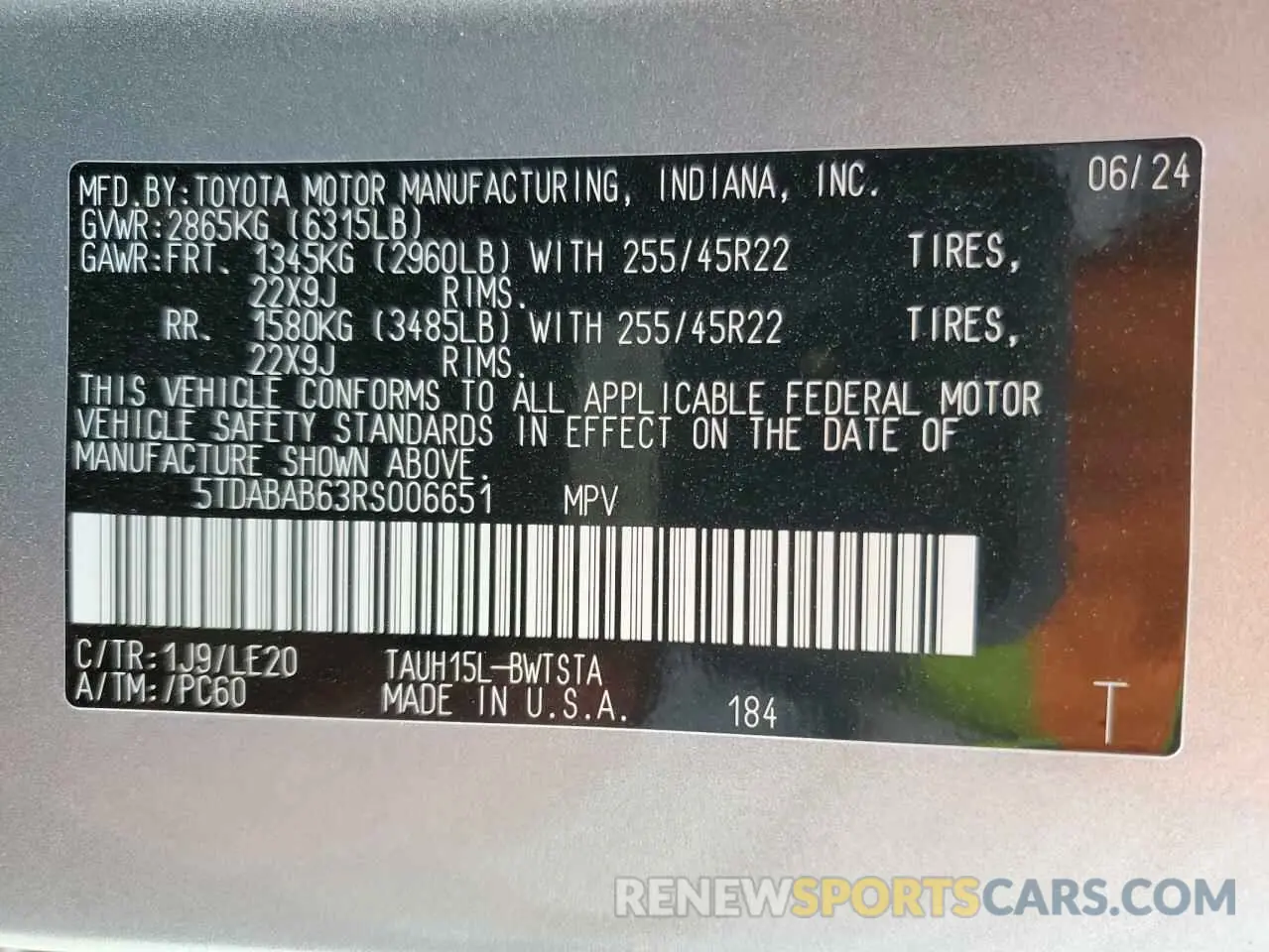 16 Фотография поврежденного автомобиля 5TDABAB63RS006651 LEXUS TX 500H F 2024
