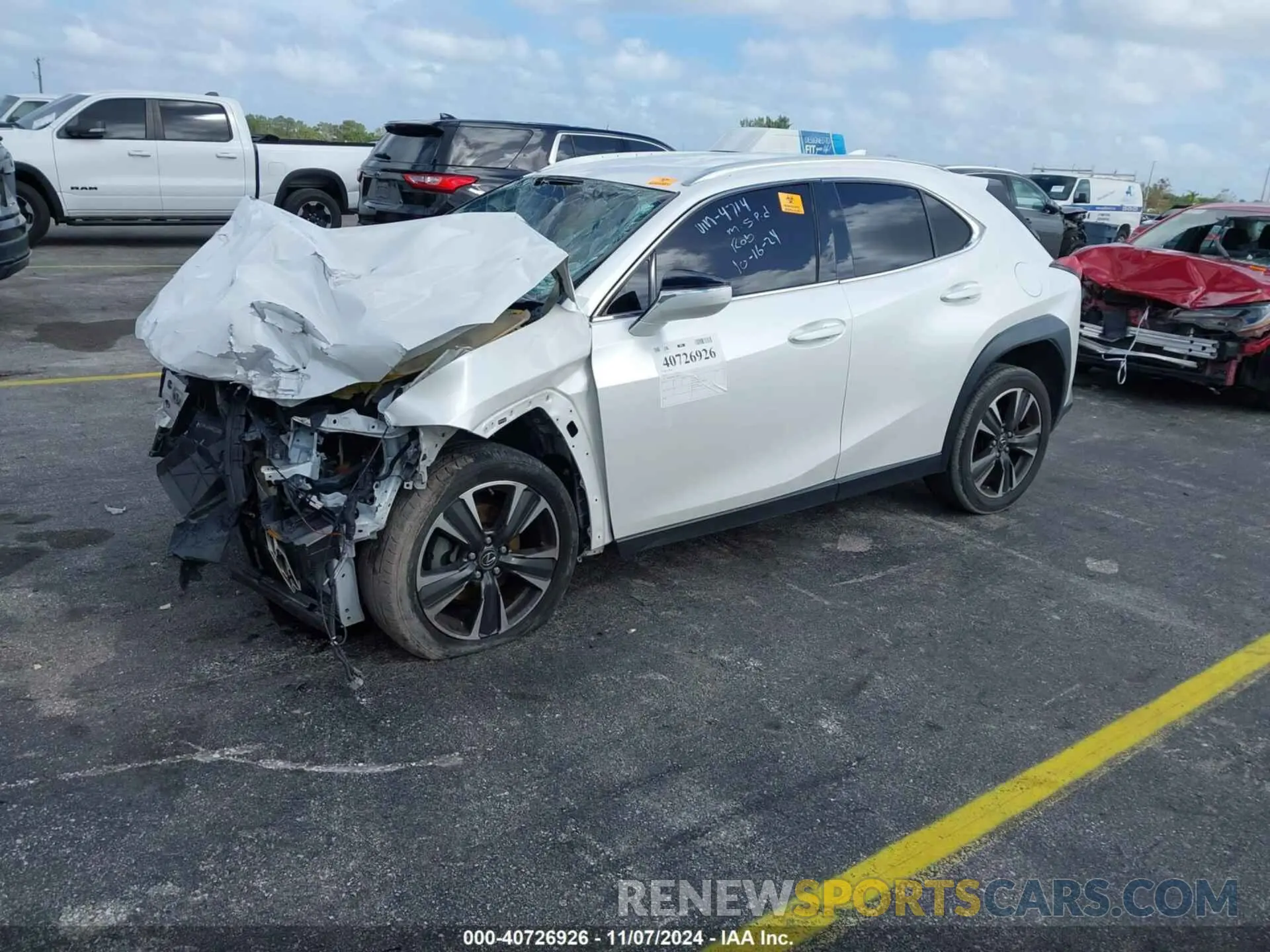 2 Photograph of a damaged car JTHX3JBH6L2024714 LEXUS UX 200 2020