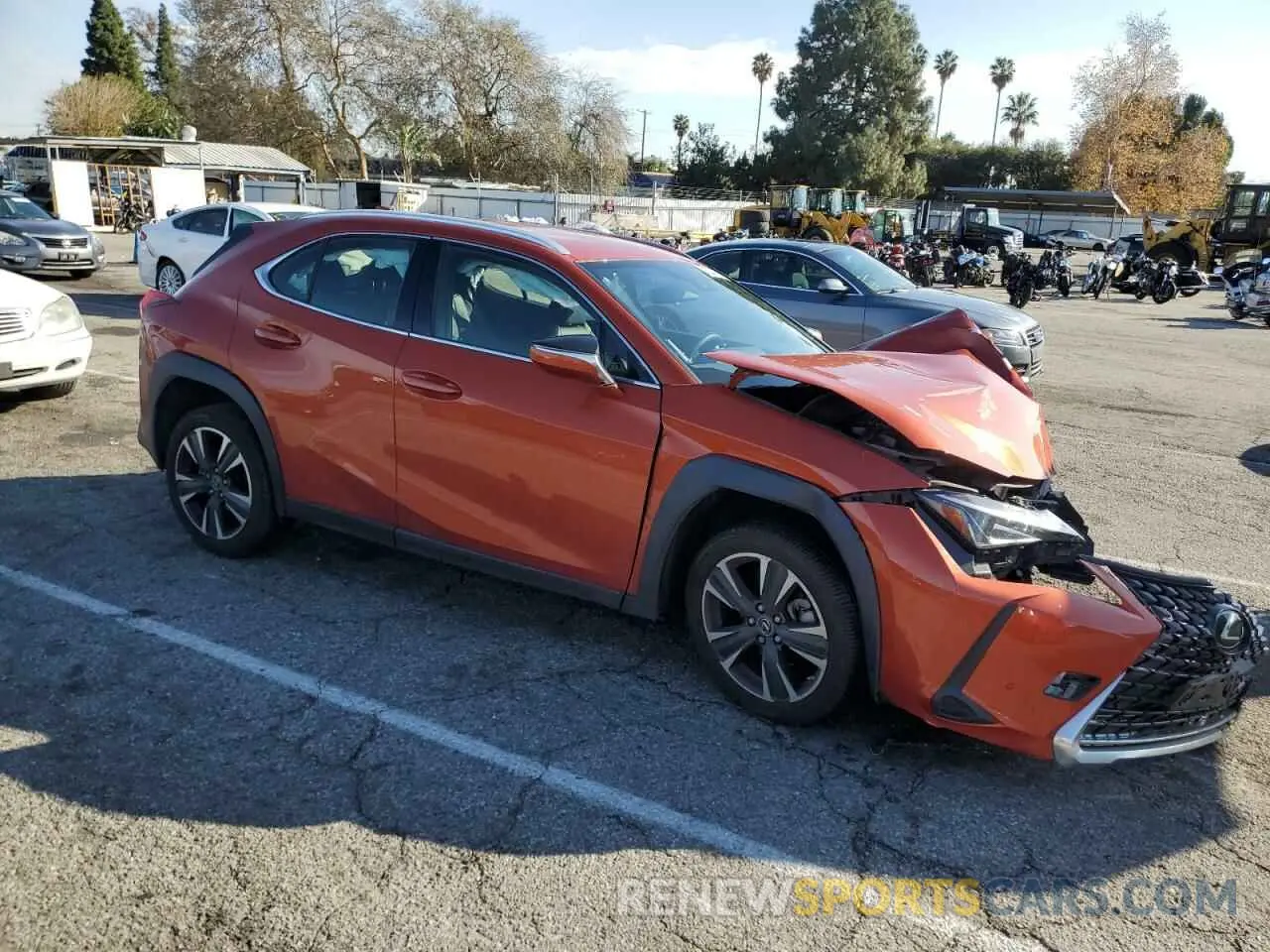 4 Photograph of a damaged car JTHX3JBH1M2036853 LEXUS UX 200 2021