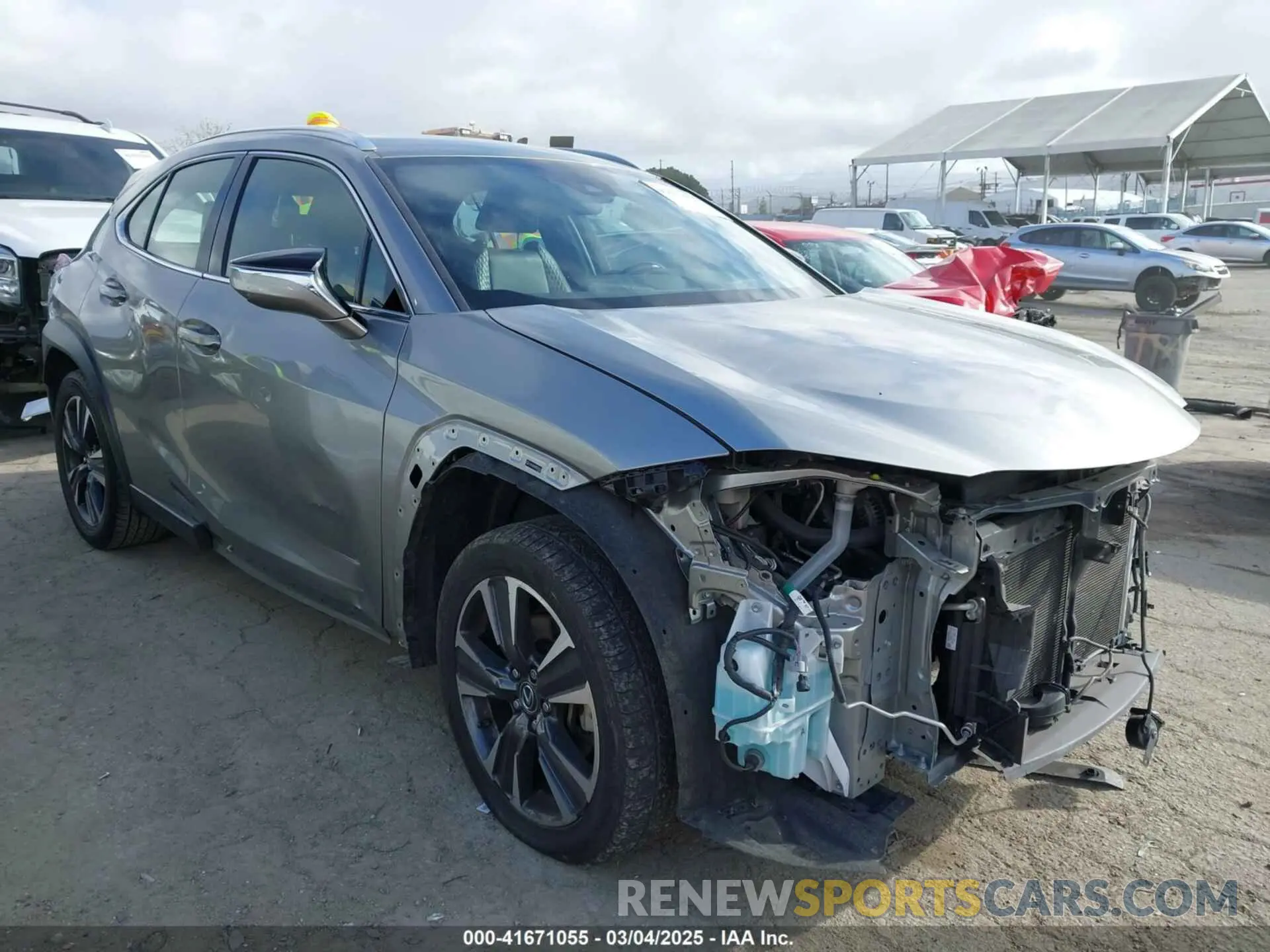 1 Photograph of a damaged car JTHX3JBH4M2043263 LEXUS UX 200 2021