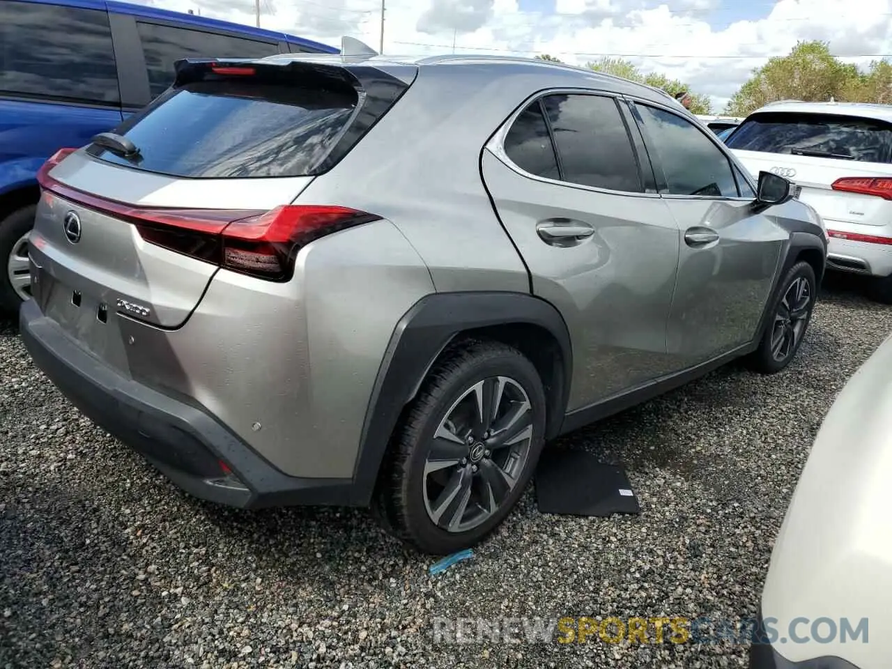 3 Фотография поврежденного автомобиля JTHX3JBH7M2036551 LEXUS UX 200 2021