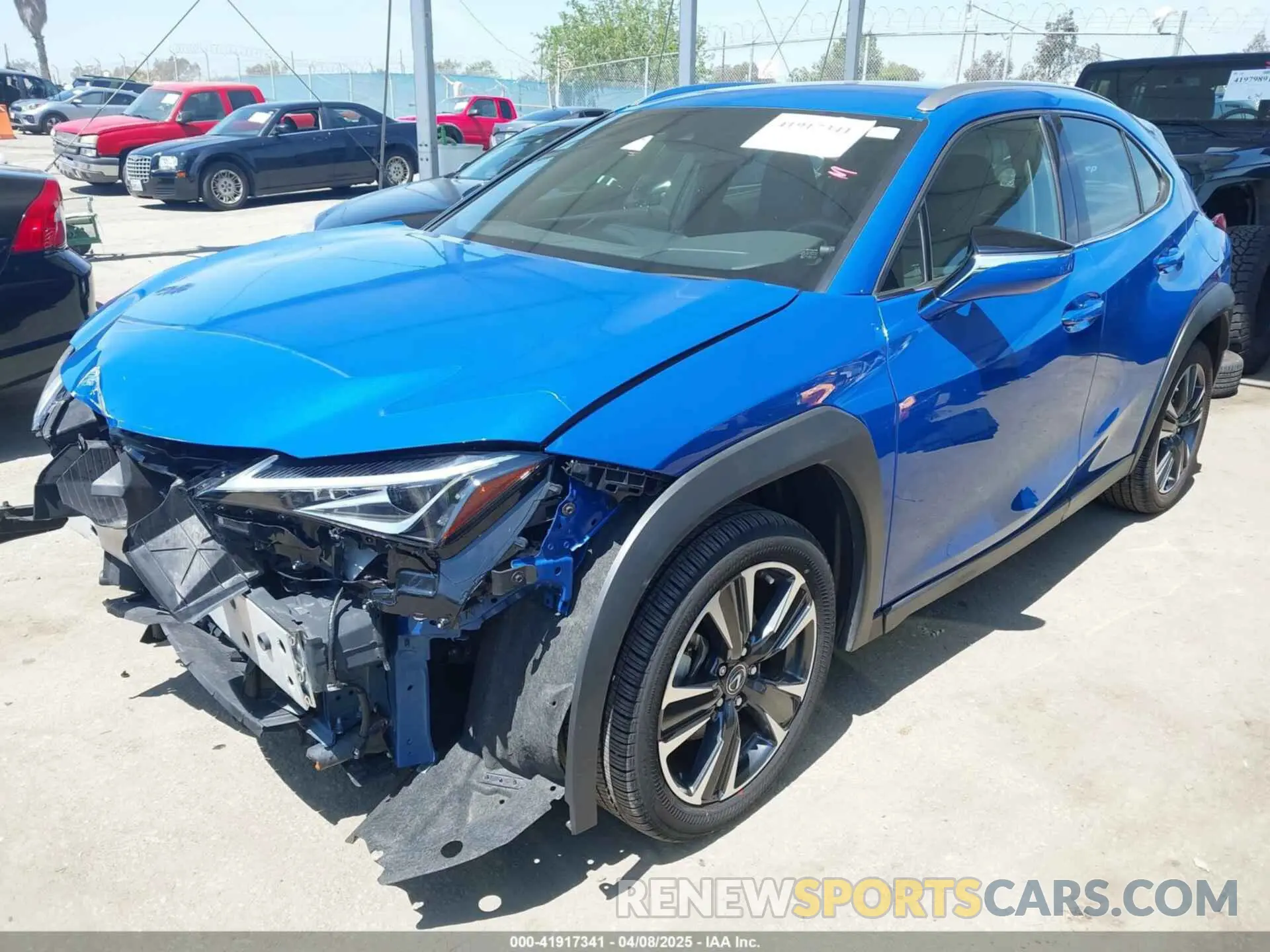 2 Фотография поврежденного автомобиля JTHX3JBH0N2049742 LEXUS UX 200 2022