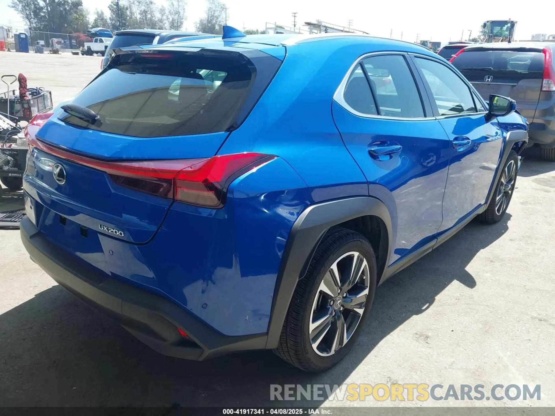 4 Фотография поврежденного автомобиля JTHX3JBH0N2049742 LEXUS UX 200 2022