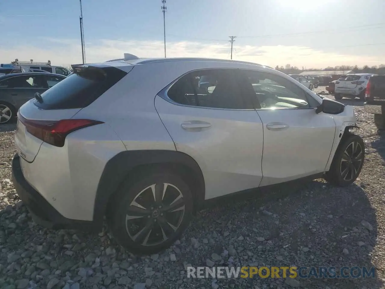 3 Фотография поврежденного автомобиля JTHX3JBH4N2053616 LEXUS UX 200 BAS 2022