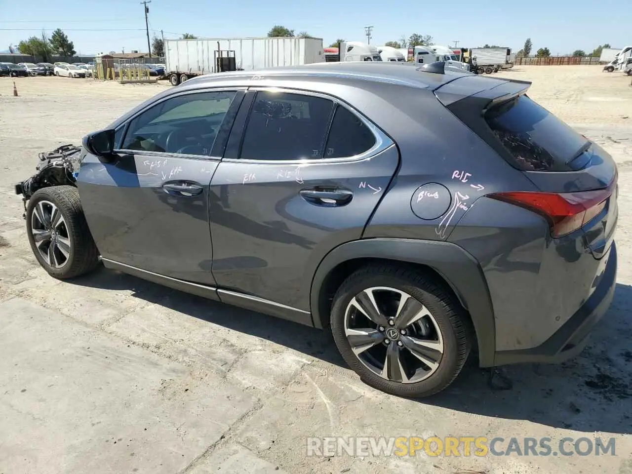 2 Photograph of a damaged car JTHX3JBH4N2056306 LEXUS UX 200 BAS 2022