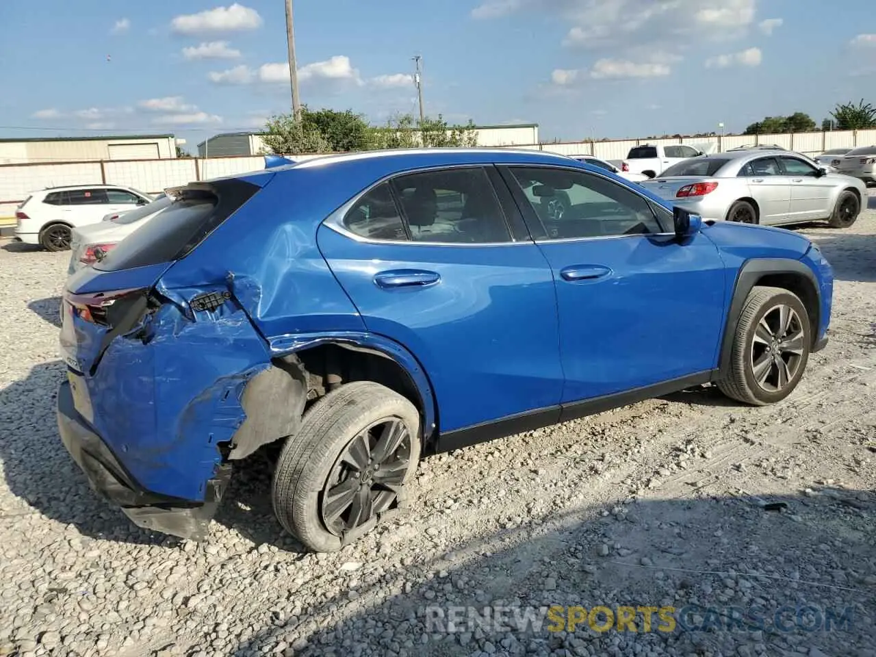 3 Фотография поврежденного автомобиля JTHX3JBH8N2050413 LEXUS UX 200 BAS 2022