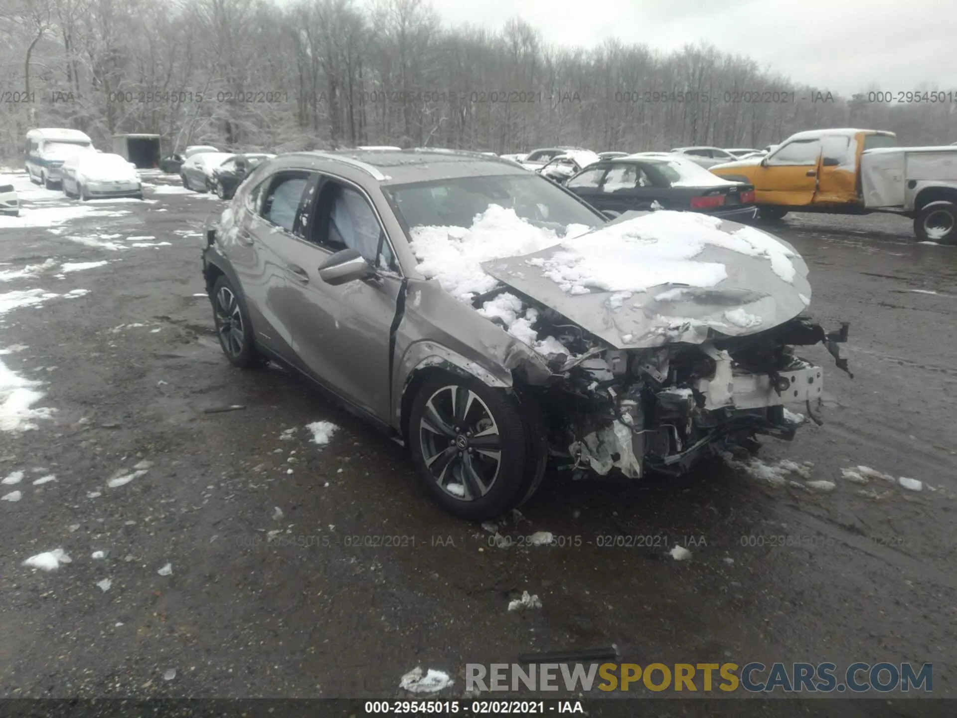 1 Photograph of a damaged car JTHU9JBH4K2011606 LEXUS UX 2019