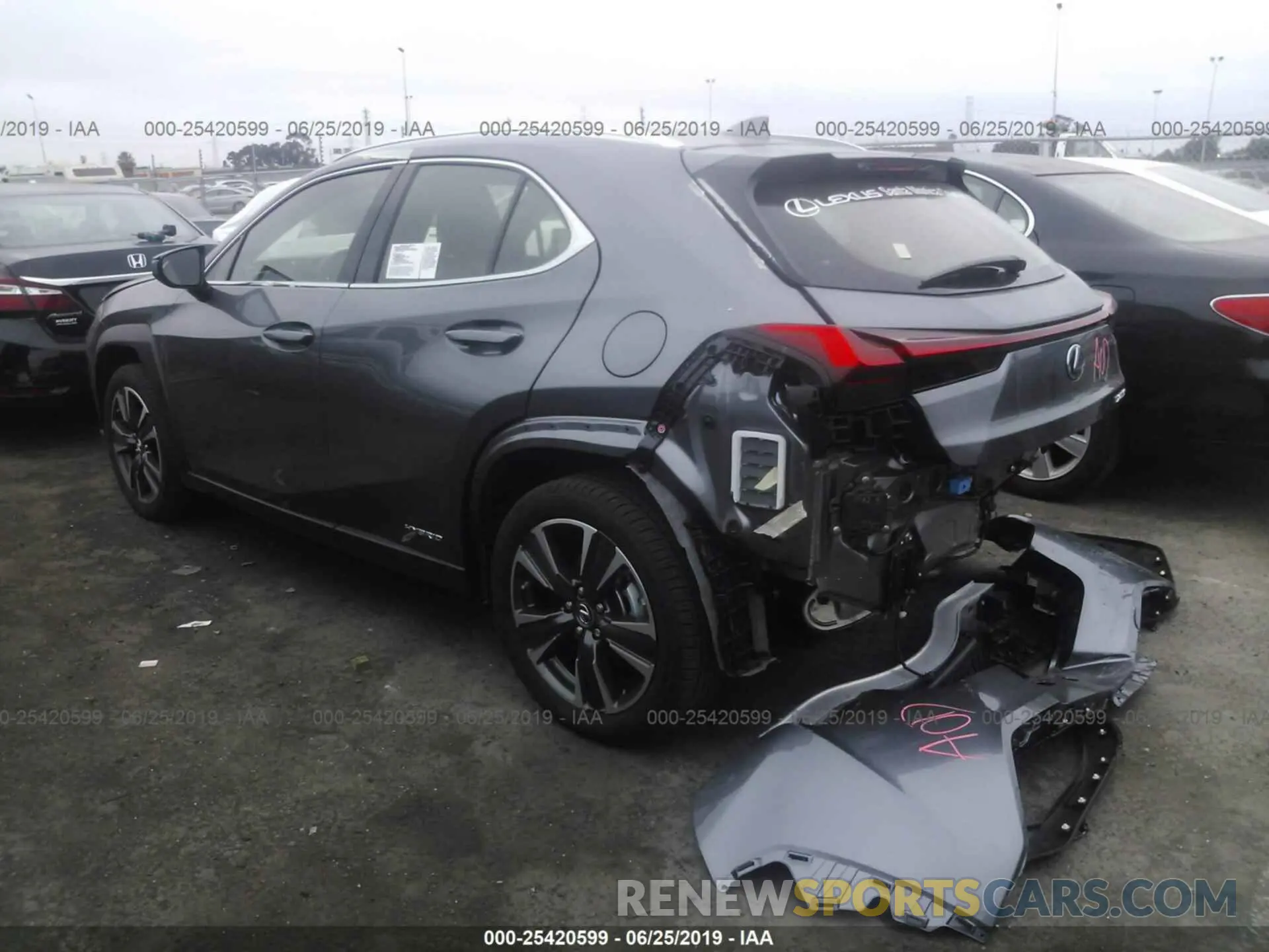 3 Photograph of a damaged car JTHU9JBH7K2005945 LEXUS UX 2019