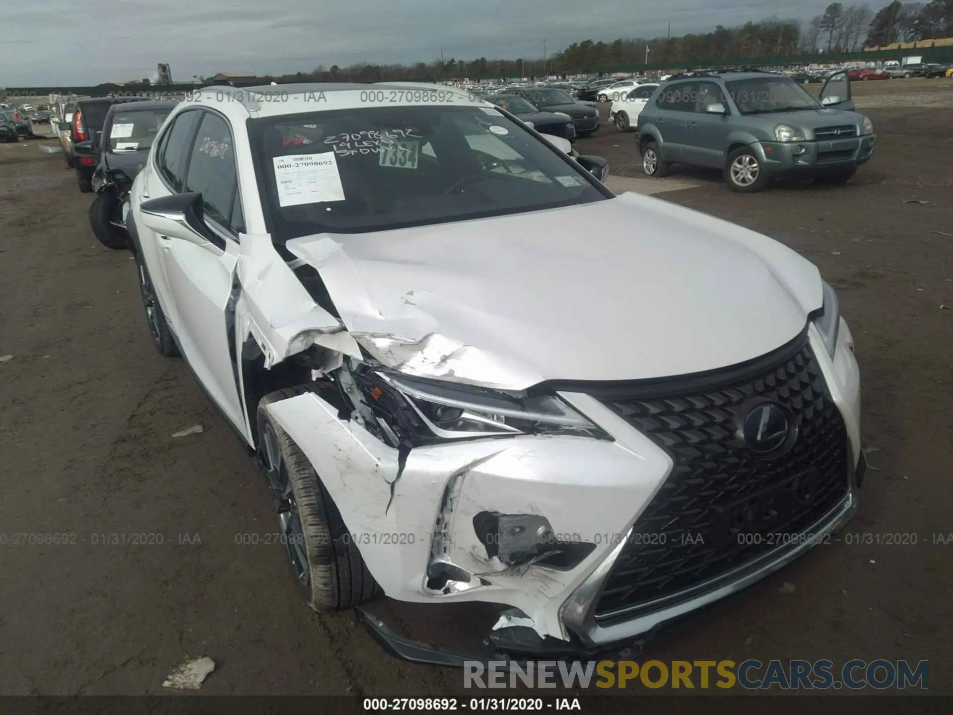 6 Photograph of a damaged car JTHU9JBHXK2004398 LEXUS UX 2019