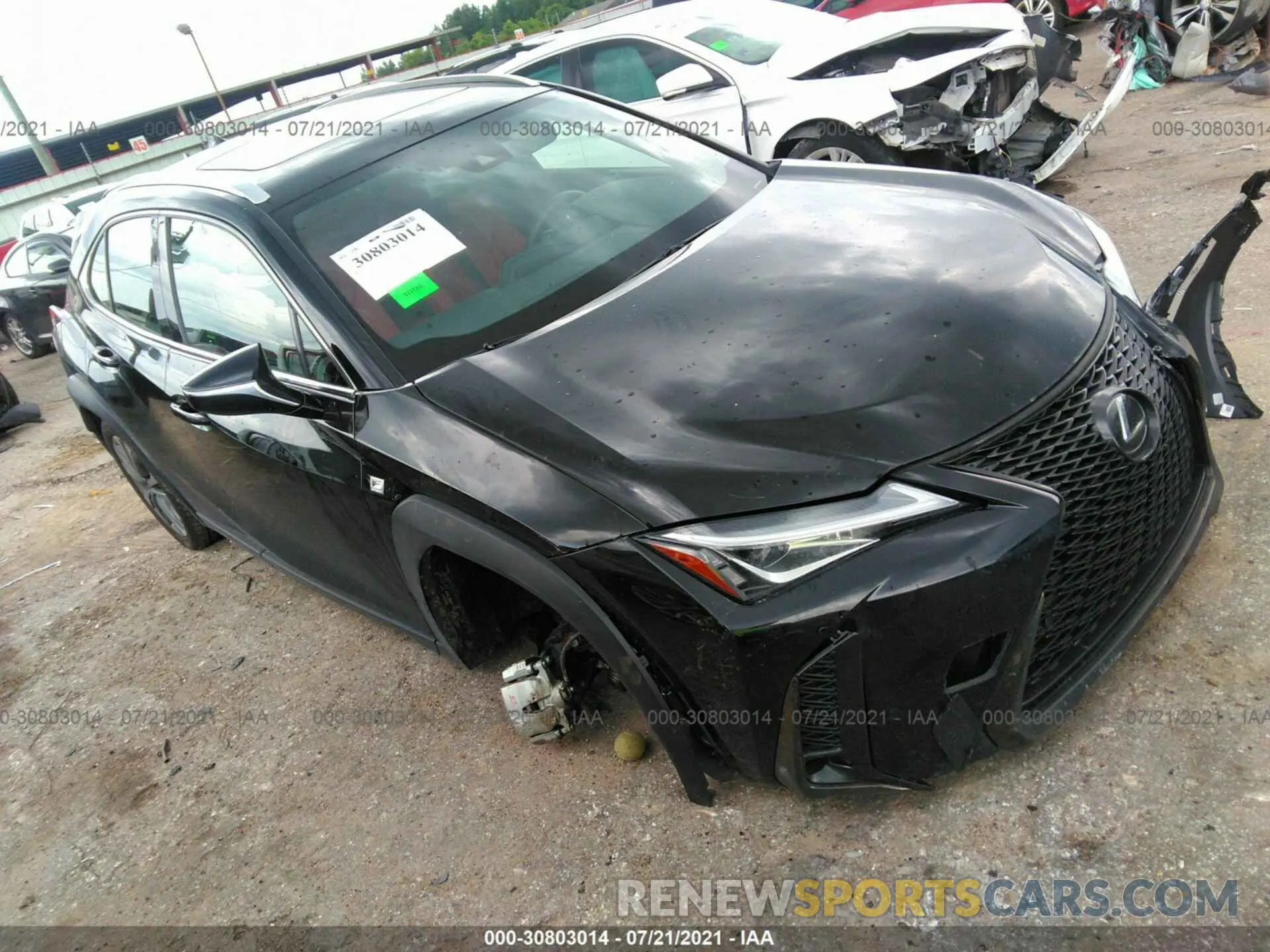 1 Photograph of a damaged car JTHE3JBH4M2037423 LEXUS UX 2021