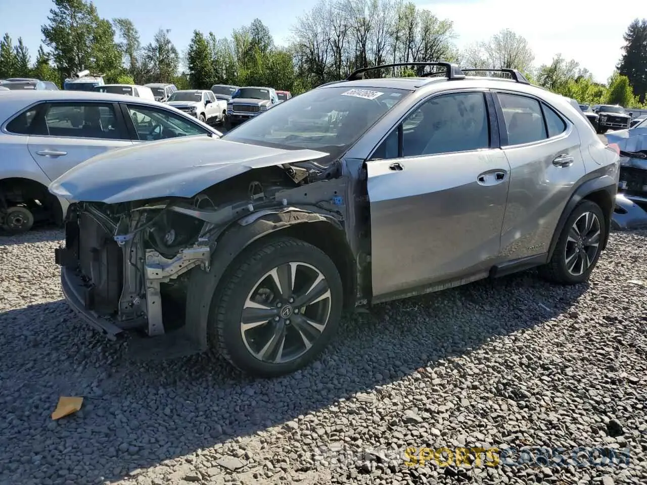 1 Фотография поврежденного автомобиля JTHU9JBH0K2002451 LEXUS UX 250H 2019