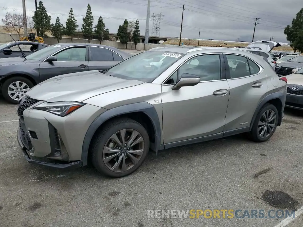 1 Photograph of a damaged car JTHU9JBH0K2003941 LEXUS UX 250H 2019