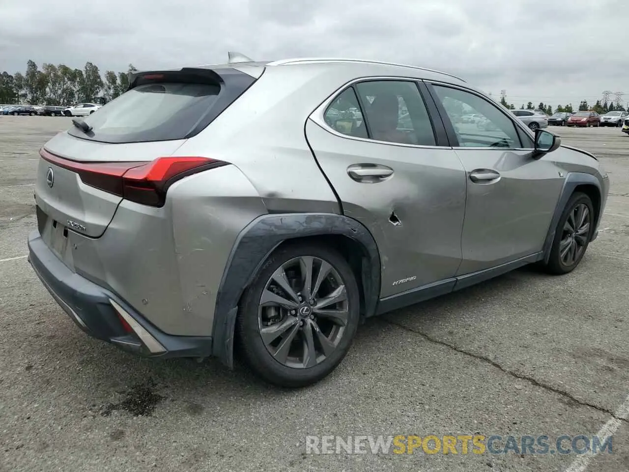 3 Photograph of a damaged car JTHU9JBH0K2003941 LEXUS UX 250H 2019