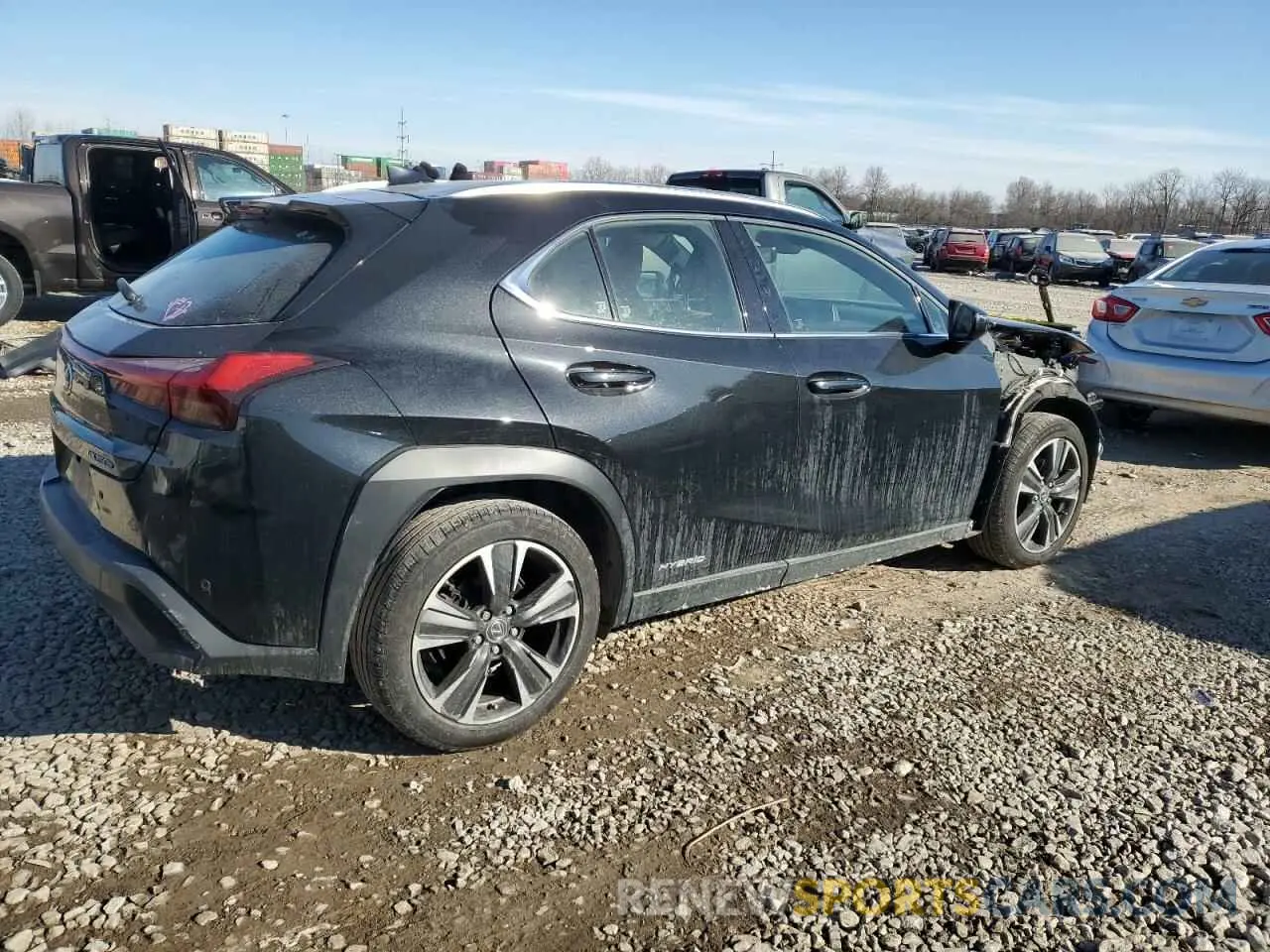 3 Фотография поврежденного автомобиля JTHU9JBH0K2006211 LEXUS UX 250H 2019
