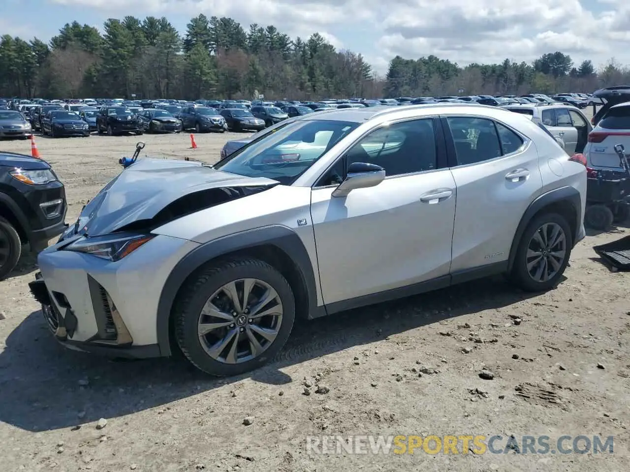 1 Photograph of a damaged car JTHU9JBH2K2003858 LEXUS UX 250H 2019