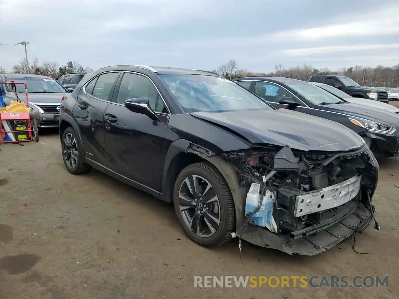 4 Фотография поврежденного автомобиля JTHU9JBH4K2018619 LEXUS UX 250H 2019