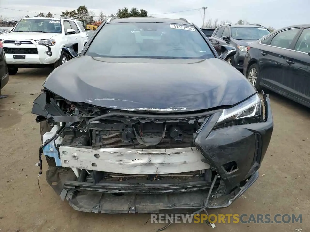 5 Фотография поврежденного автомобиля JTHU9JBH4K2018619 LEXUS UX 250H 2019