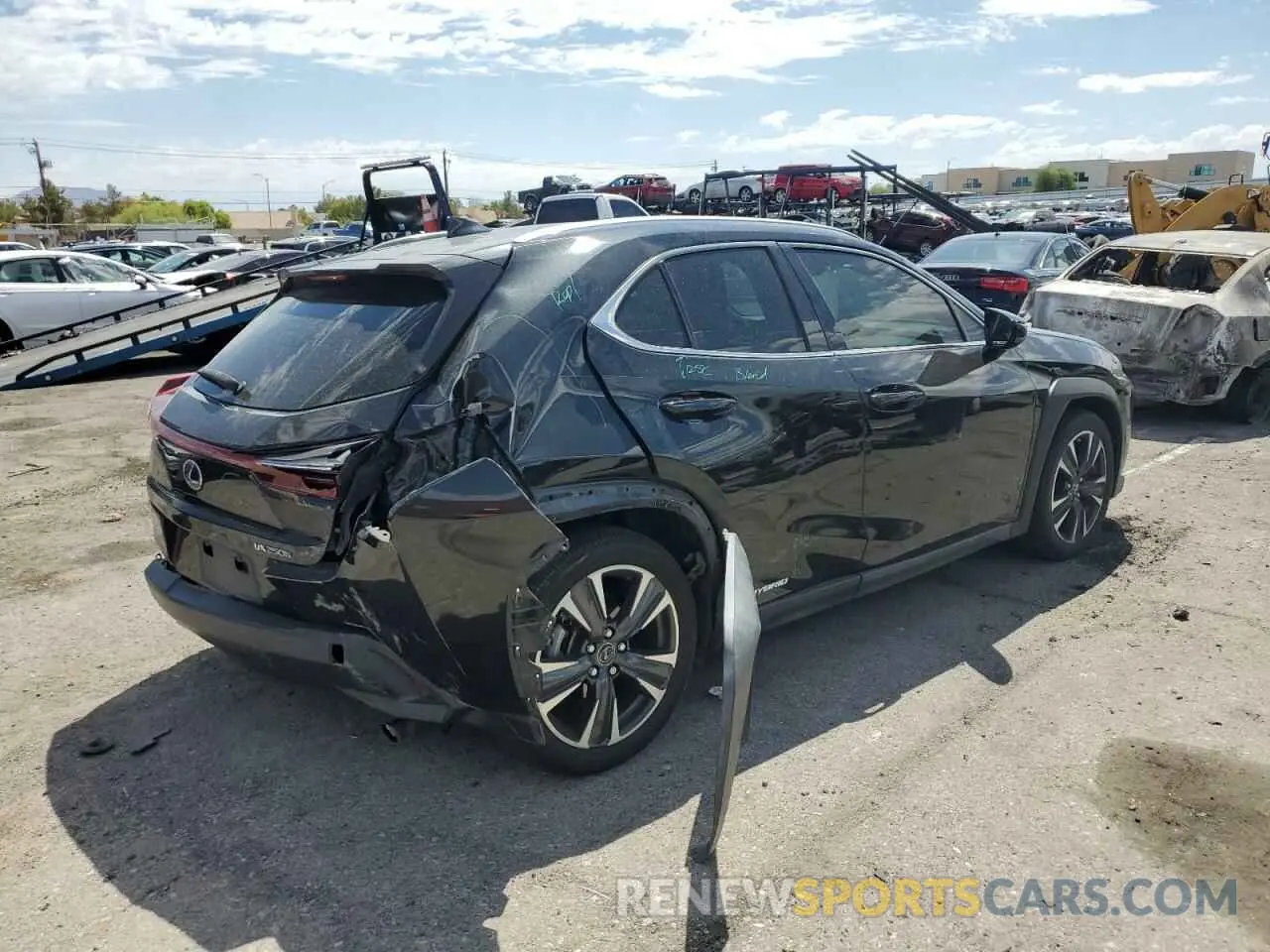 3 Photograph of a damaged car JTHU9JBH6K2016760 LEXUS UX 250H 2019