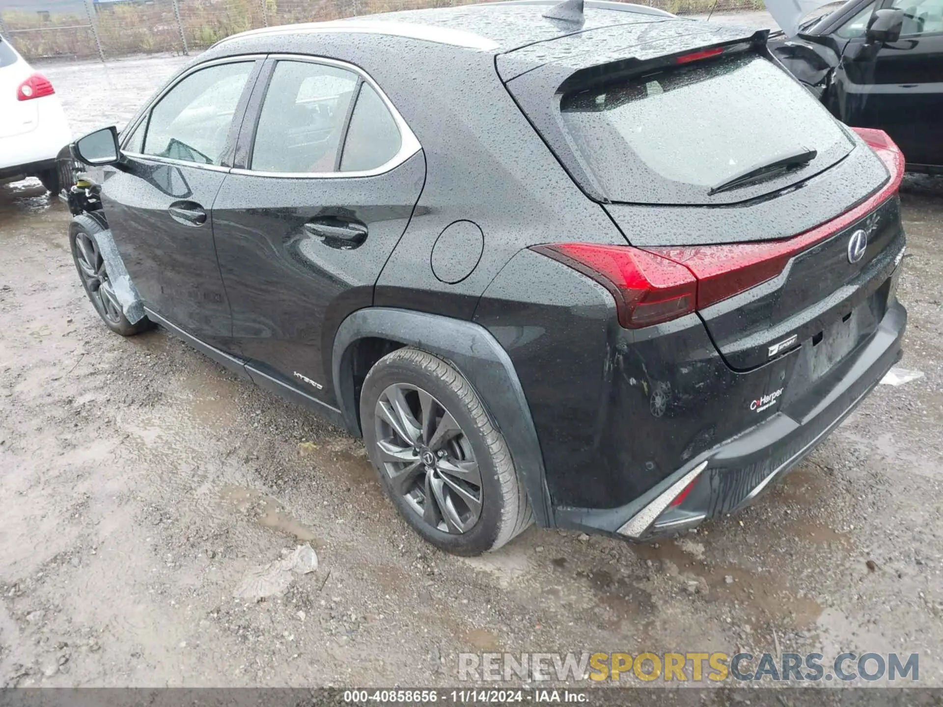 3 Фотография поврежденного автомобиля JTHU9JBH7K2002639 LEXUS UX 250H 2019
