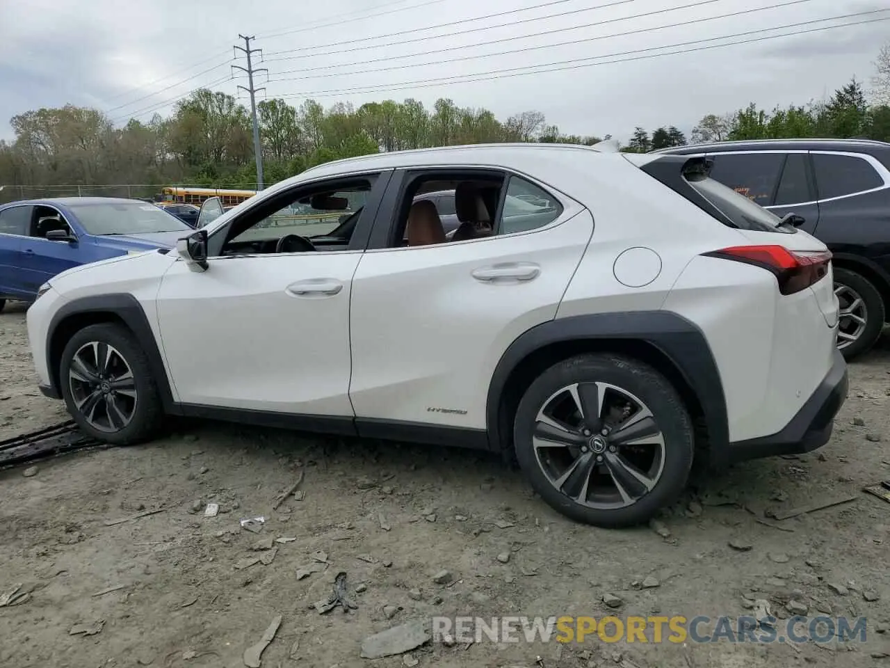 2 Фотография поврежденного автомобиля JTHU9JBH7K2008201 LEXUS UX 250H 2019