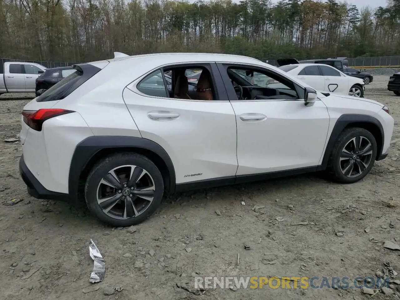 3 Фотография поврежденного автомобиля JTHU9JBH7K2008201 LEXUS UX 250H 2019