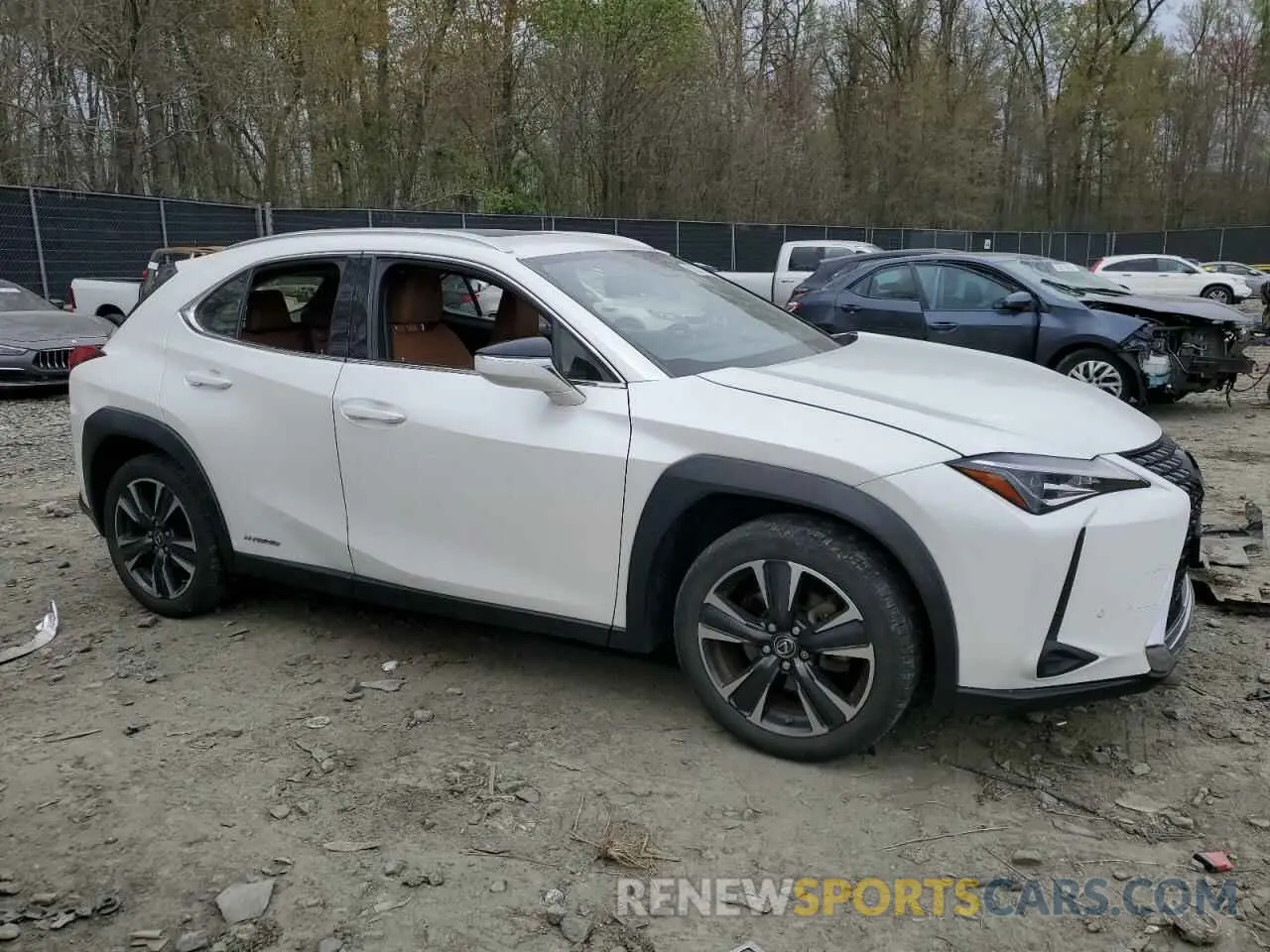4 Фотография поврежденного автомобиля JTHU9JBH7K2008201 LEXUS UX 250H 2019