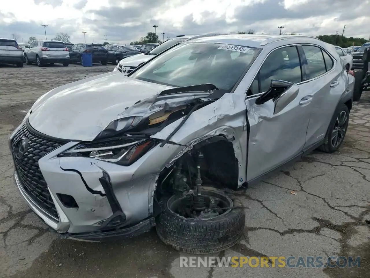 1 Фотография поврежденного автомобиля JTHU9JBH9K2017871 LEXUS UX 250H 2019