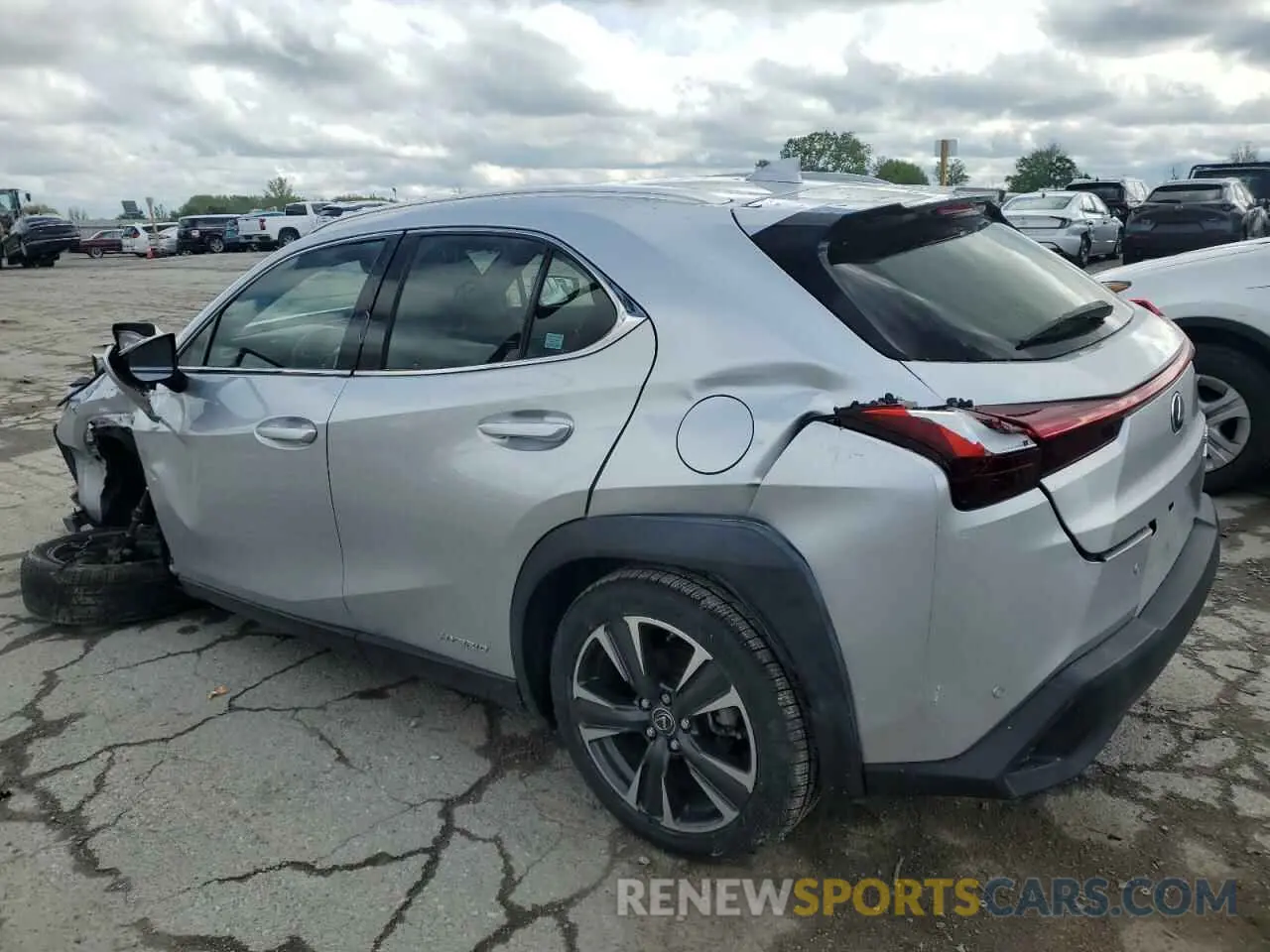 2 Фотография поврежденного автомобиля JTHU9JBH9K2017871 LEXUS UX 250H 2019