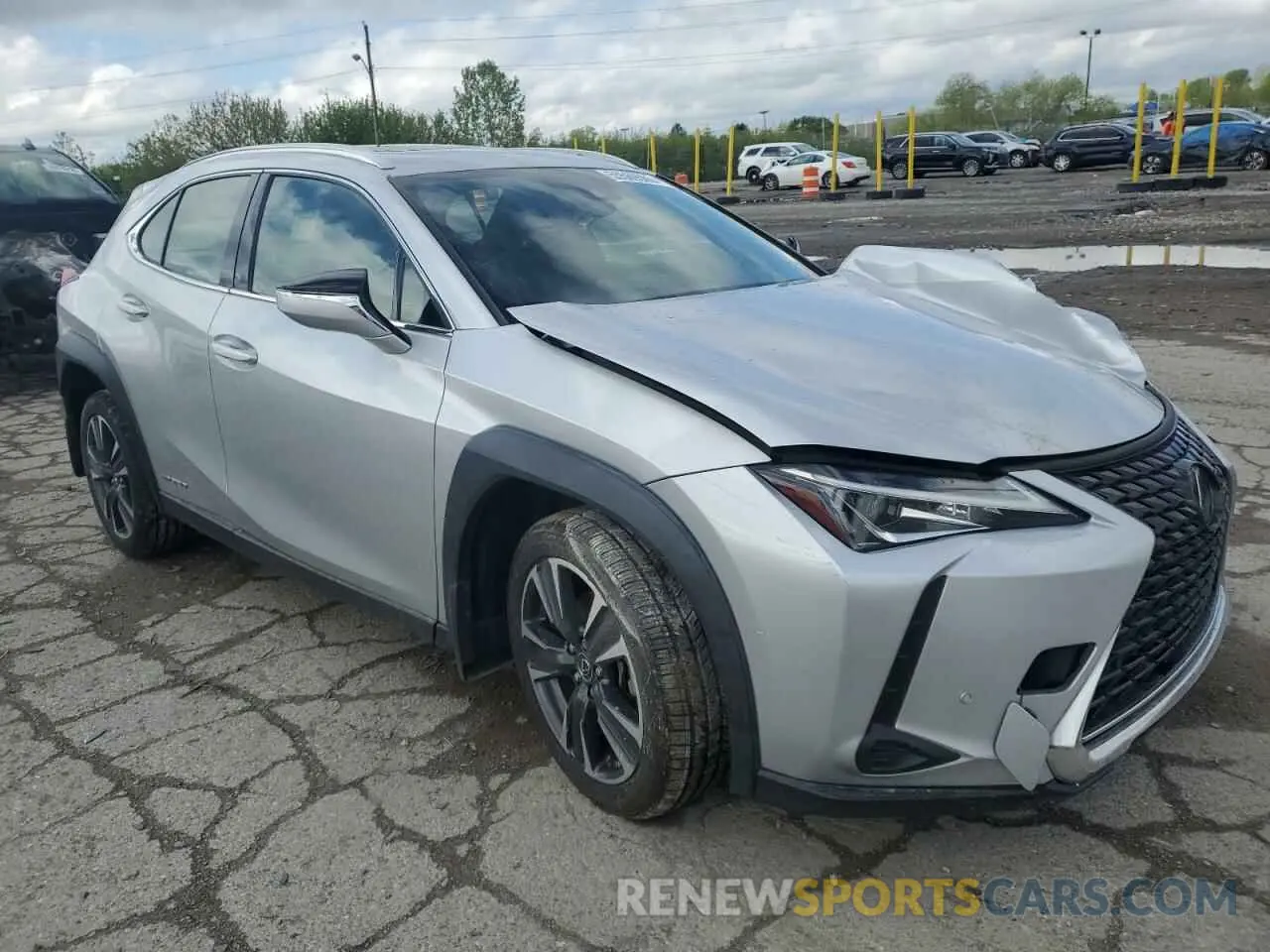 4 Фотография поврежденного автомобиля JTHU9JBH9K2017871 LEXUS UX 250H 2019