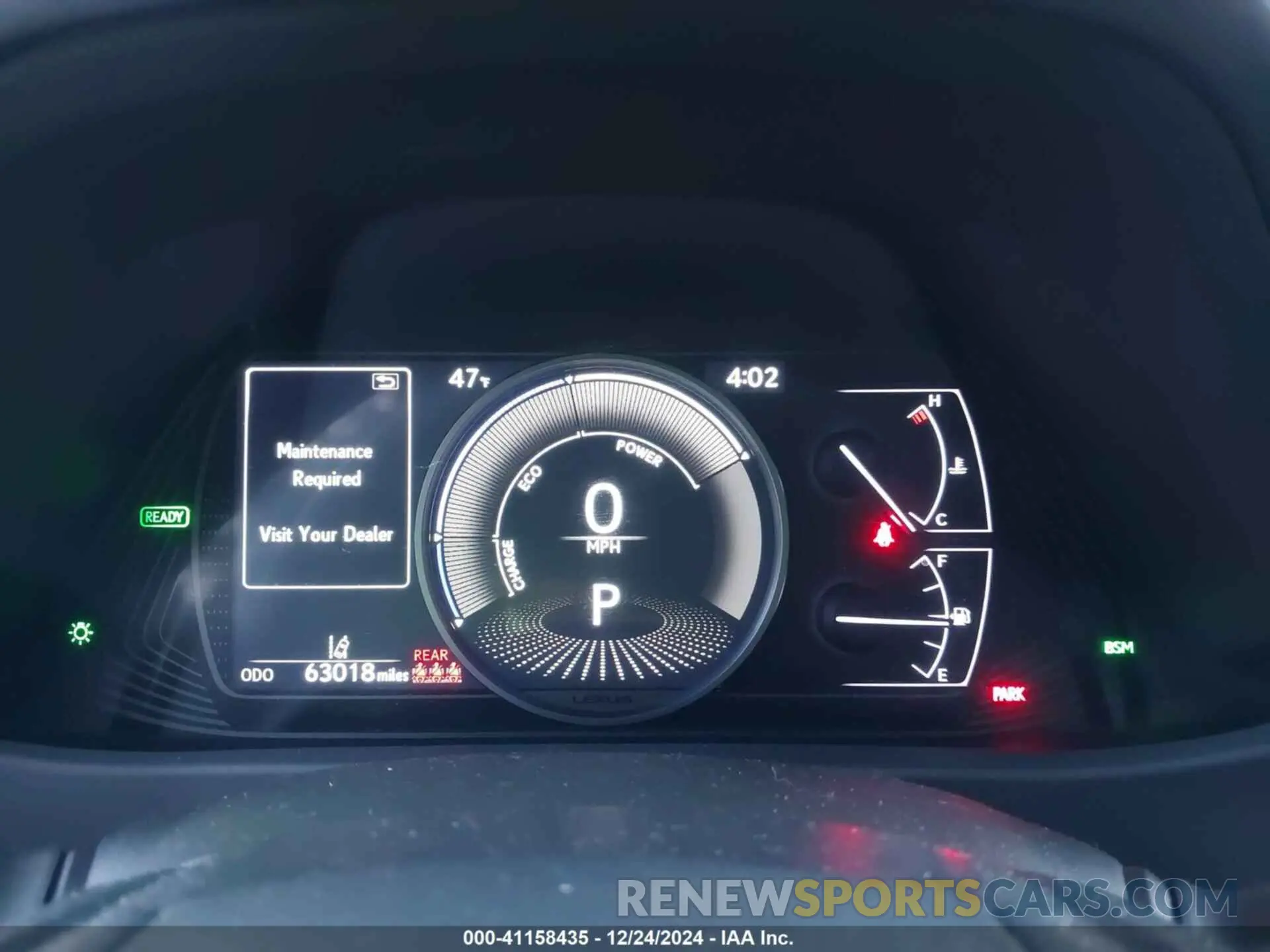 7 Фотография поврежденного автомобиля JTHU9JBHXK2002084 LEXUS UX 250H 2019