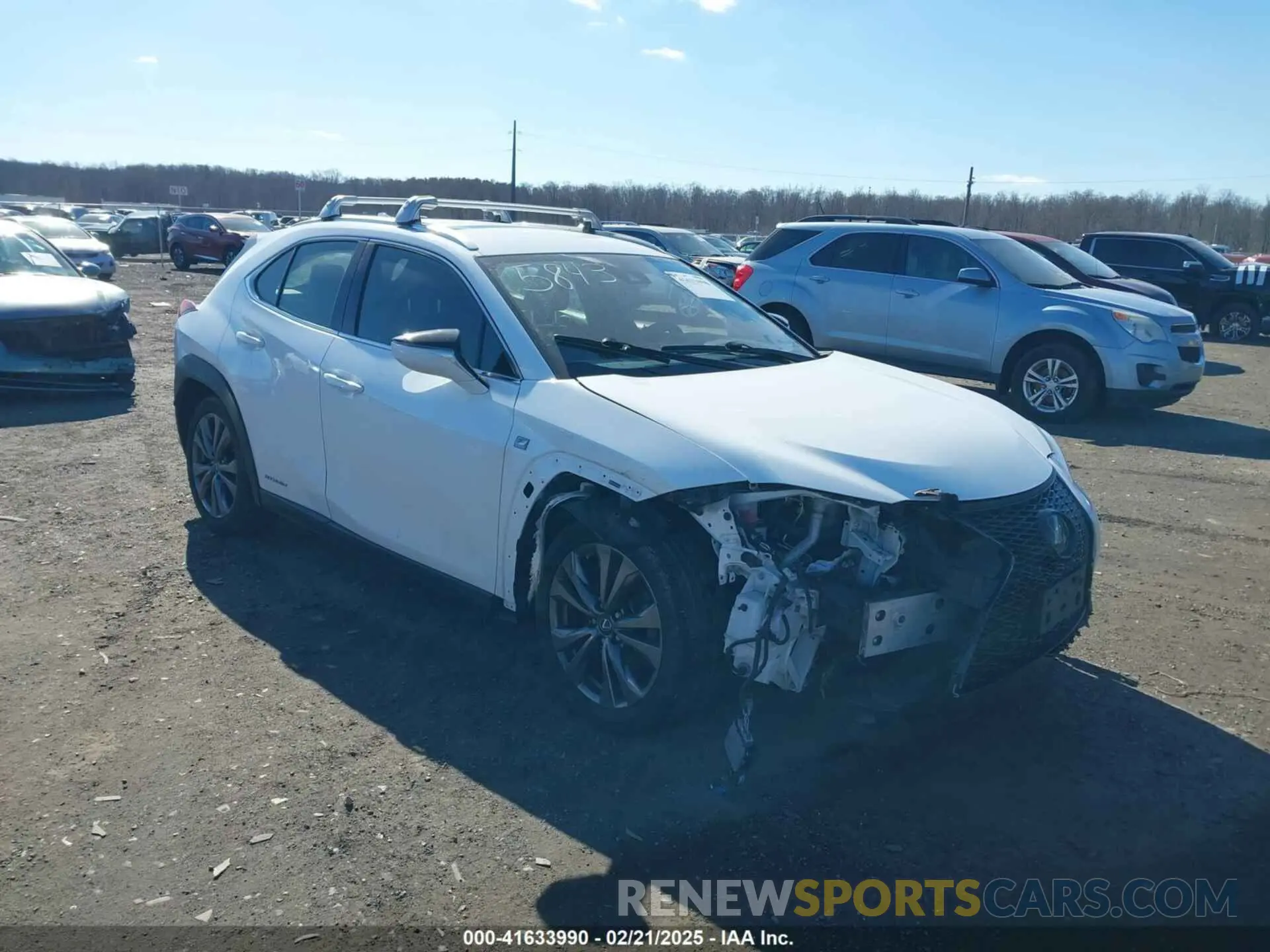 1 Photograph of a damaged car JTHE9JBH9L2035843 LEXUS UX 250H 2020
