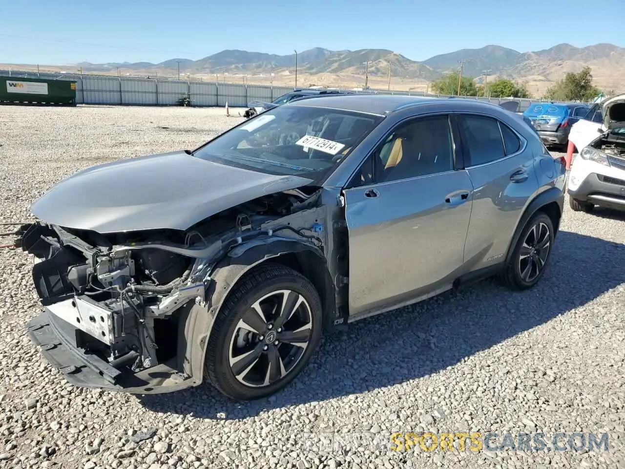 1 Photograph of a damaged car JTHP9JBH1L2030287 LEXUS UX 250H 2020
