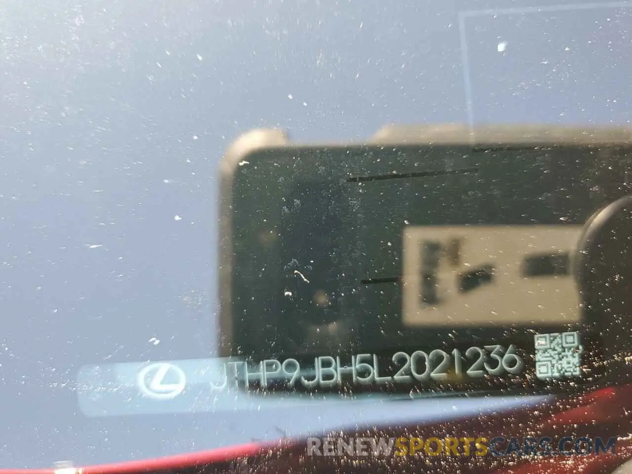 13 Photograph of a damaged car JTHP9JBH5L2021236 LEXUS UX 250H 2020
